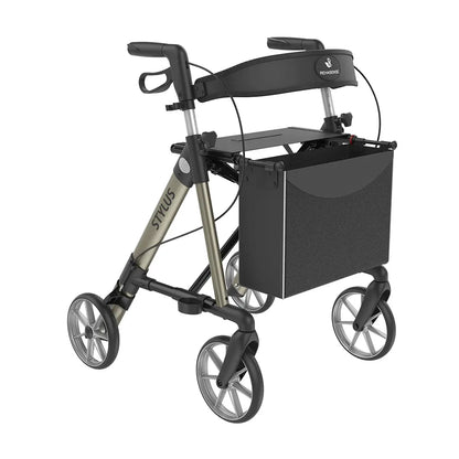 Standard-Rollator Stylus mit Rückengurt & Stockhalter