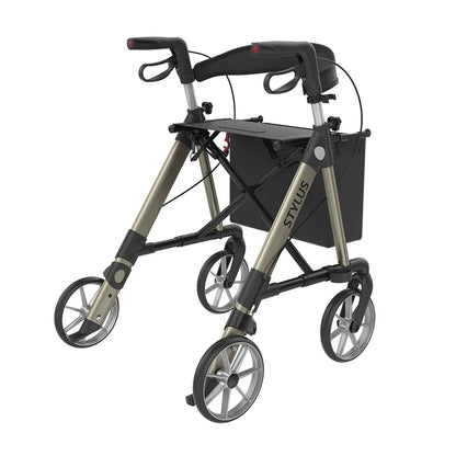 Standard-Rollator Stylus mit Rückengurt & Stockhalter