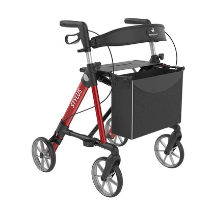 Standard-Rollator Stylus mit Rückengurt & Stockhalter